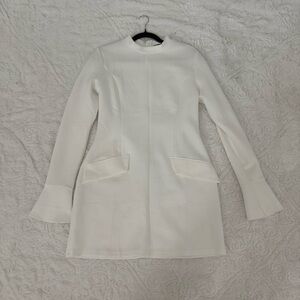 60s style Dress with Bell Sleeves and Mock Neck